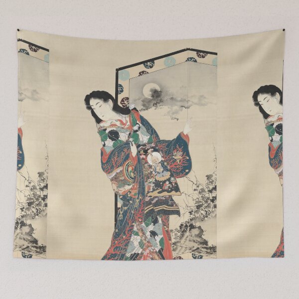 Item preview, Hell Courtesan, 1871–89. Kawanabe Kyōsai (Japanese, 1831–1889) designed and sold by Vintage Designs +.