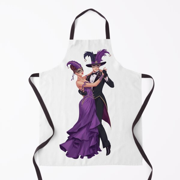 Item preview, Masquerade Ball Dancers – Elegant Ballroom Illustration designed and sold by Erik Visnievskij.
