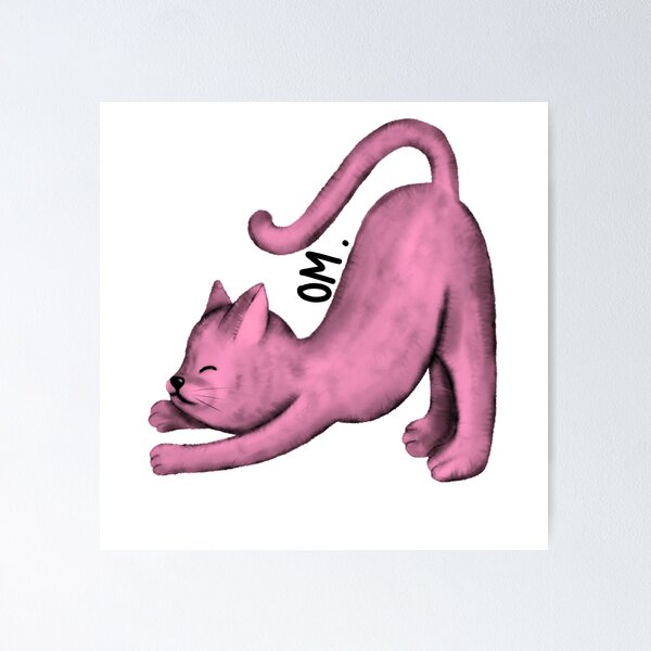 Item preview, yoga cat designed and sold by OmStudioz .
