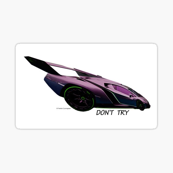 Imaginative Extreme Cars Art Sticker