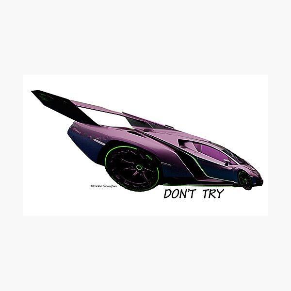 Imaginative Extreme Cars Art Photographic Print