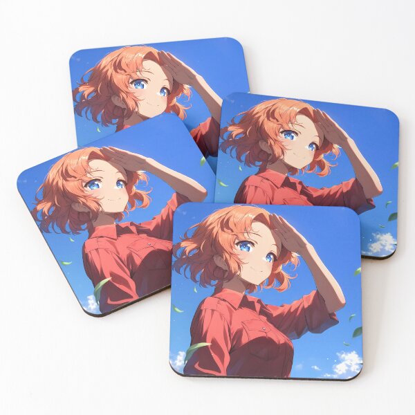 Artikelvorschau, Mädchen und Orange Pekoe Garupan Anime Bright Field Fröhliche Sommerszene entworfen und verkauft von justnickthings.