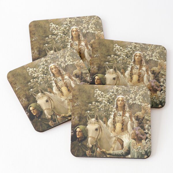 Item preview, Queen Guinevres Maying - John Collier  designed and sold by Vintage Designs +.