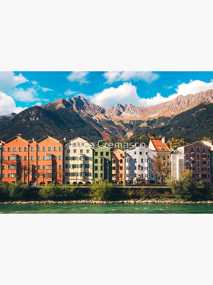 "Colorful houses Innsbruck" Poster for Sale by lukephoto Redbubble