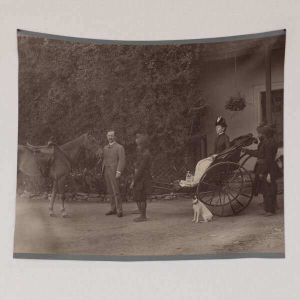 Item preview, Colonel H.R. Thuillier and His Wife Emmeline Williams Thuillier, Shimla, 1887. Raja Deen Dayal (Indian, 1844–1905) designed and sold by Vintage Designs +.