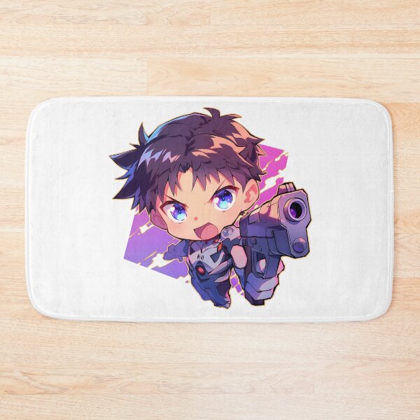 Artikelvorschau, Shinji Ikari Neon Genesis Evangelion Kawaii Chibi Anime entworfen und verkauft von justnickthings.