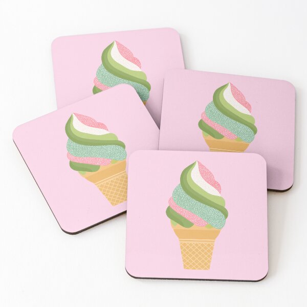 Item preview, Matcha Ice Cream – Japanese Green Tea Dessert Illustration designed and sold by BobaBunny76.