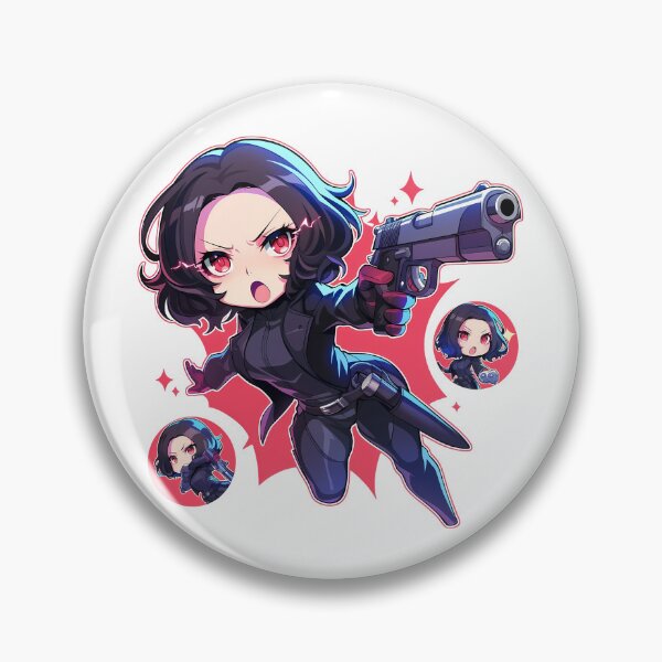 Item preview, Sae Niijima Persona 5 Chibi Game Anime Gun designed and sold by justnickthings.