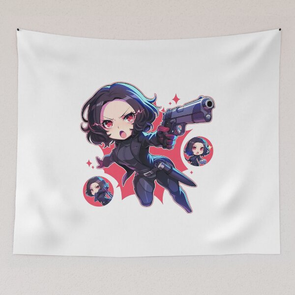 Item preview, Sae Niijima Persona 5 Chibi Game Anime Gun designed and sold by justnickthings.