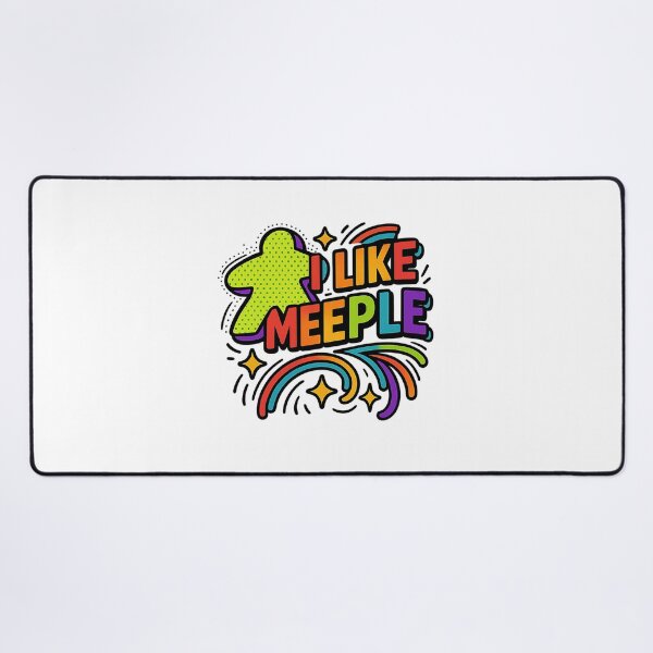 Item preview, I Like Meeple - Unisex T-Shirt For Board Gamers - Popart designed and sold by WhitneySchu.