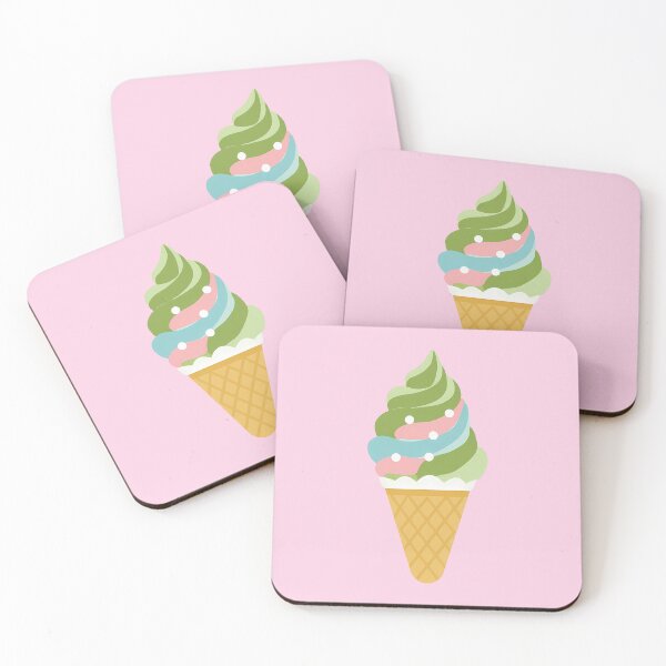 Item preview, Matcha Ice Cream – Japanese Green Tea Dessert Illustration designed and sold by BobaBunny76.