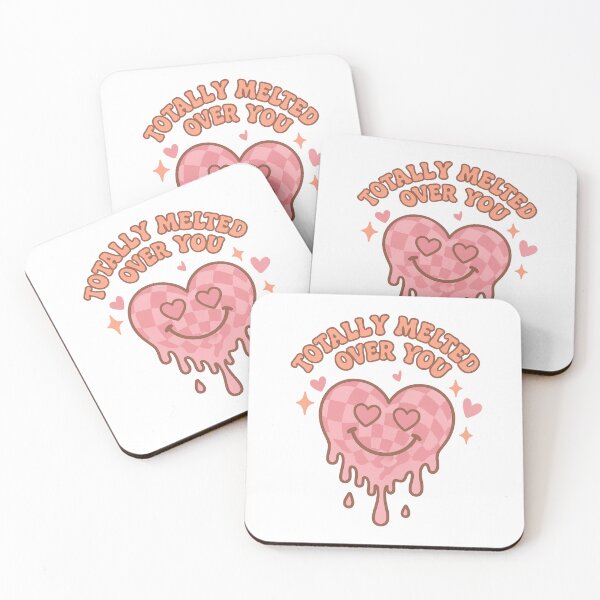 Item preview, Totally Melted Over You – Cute Retro Pink Heart Love Design designed and sold by inkoutninja.