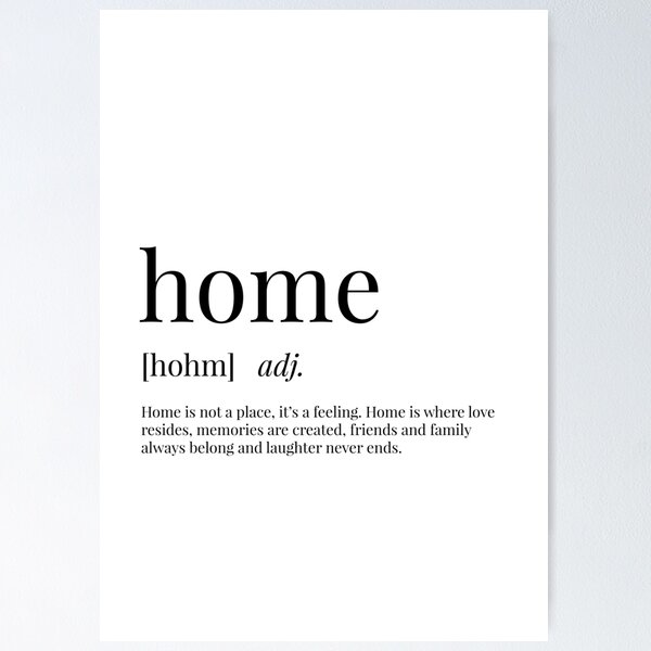 Artikel-Vorschau von Home Definition, designt und verkauft von Defining Prints.