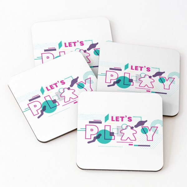 Item preview, Let'S Play - Meeple Board Game Saying designed and sold by CoryWolf.