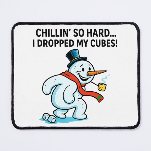 Item preview, Chill Snowman Smoking Pipe Iced Out- Funny Christmas designed and sold by Vicky021.