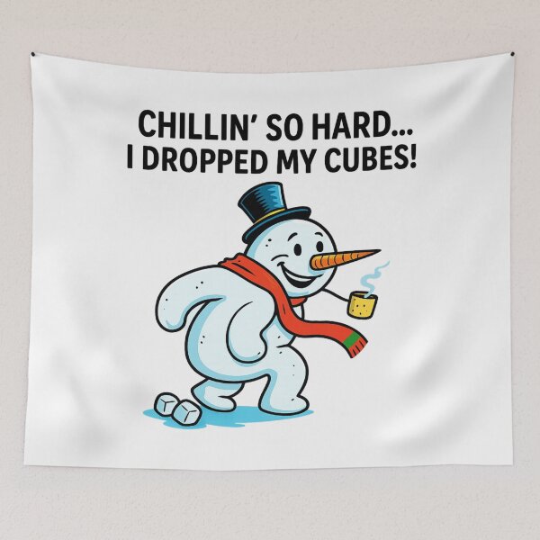 Item preview, Chill Snowman Smoking Pipe Iced Out- Funny Christmas designed and sold by Vicky021.