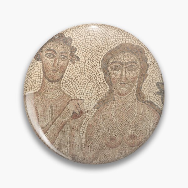 Item preview, Fragment of a Floor Mosaic Adam and Eve, late 400s–early 500s CE. Early Byzantium, Northern Syria, Byzantine period, late 5th-early 6th century designed and sold by Vintage Designs +.
