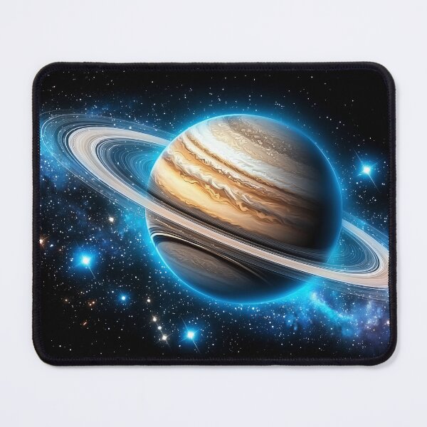 Item preview, Saturn Planet Cosmic Illustration | Realistic Galaxy Space Art designed and sold by K@raksnalee.