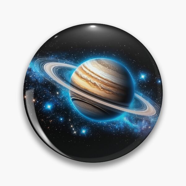 Item preview, Saturn Planet Cosmic Illustration | Realistic Galaxy Space Art designed and sold by K@raksnalee.