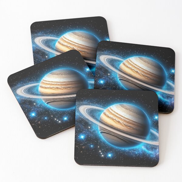 Item preview, Saturn Planet Cosmic Illustration | Realistic Galaxy Space Art designed and sold by K@raksnalee.