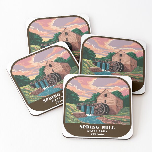 Item preview, Vintage Spring Mill State Park (Indiana State Park) designed and sold by RabbitK.