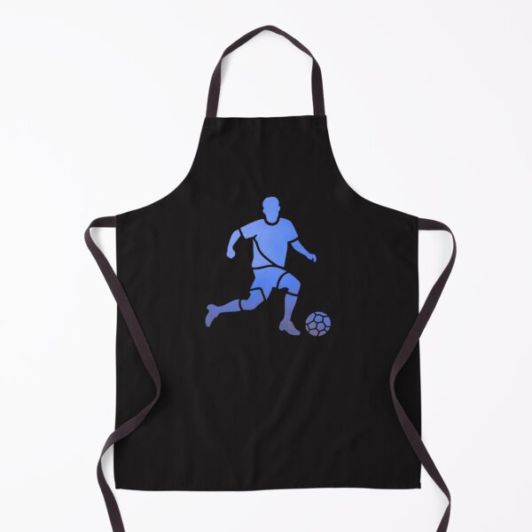 Item preview, A soccer player skilfully dribbles the football_Blue paint designed and sold by Aariq.