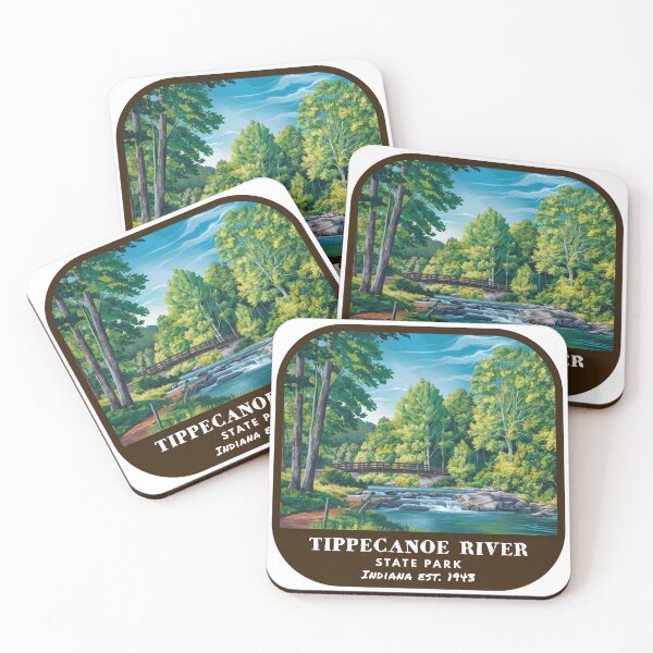 Item preview, Vintage Tippecanoe River State Park (Indiana State Park) designed and sold by RabbitK.