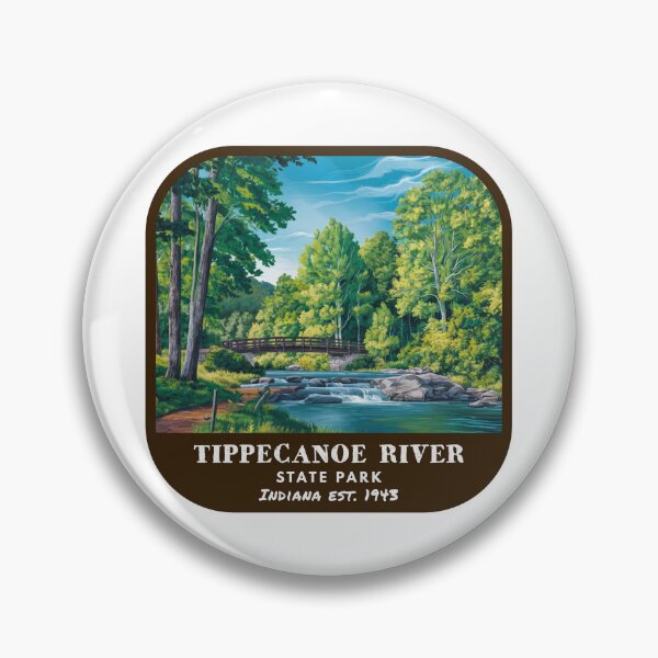 Item preview, Vintage Tippecanoe River State Park (Indiana State Park) designed and sold by RabbitK.