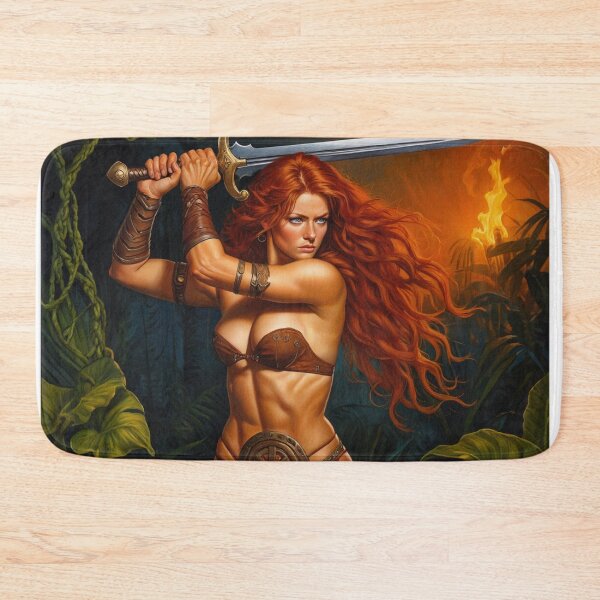 Item preview,  Medieval Fantasy Swords woman warrior classic elegant fantasy illustration art designed and sold by Vintage Designs +.