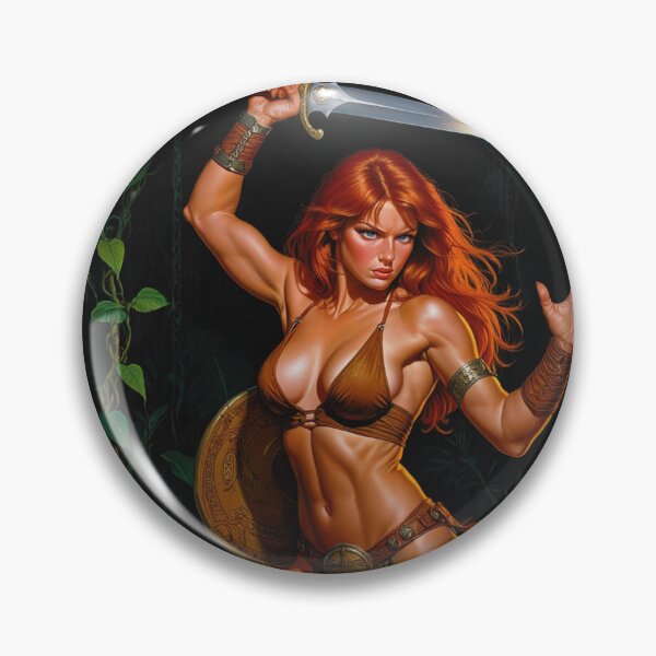 Item preview,  Medieval Fantasy Swords woman warrior classic elegant fantasy illustration art designed and sold by Vintage Designs +.
