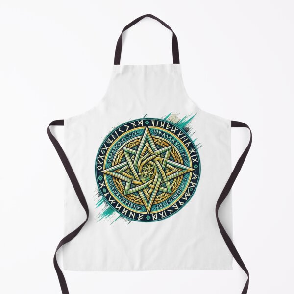 Item preview, Celtic Mandala Star with Elder Futhark Runes – Strength, Life, Protection designed and sold by CelticSoulShop.