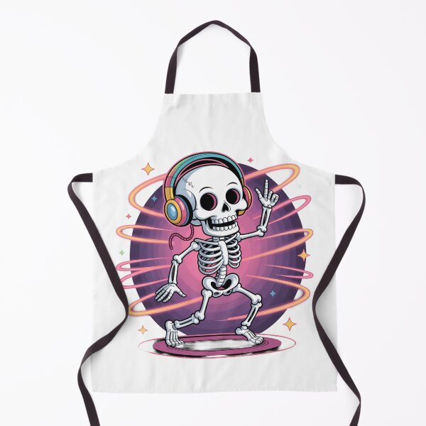 Item preview, Dancing Skeleton with Headphones – Funny Halloween Music Party Design designed and sold by Zyric Art.