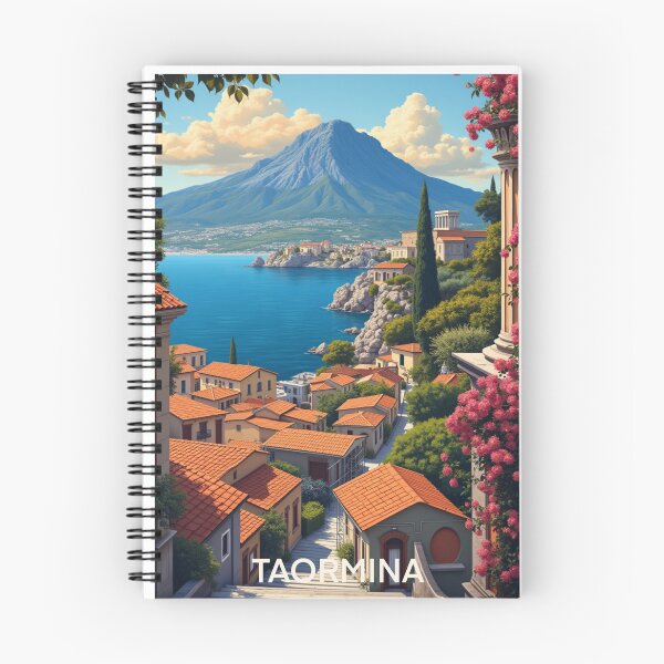 Item preview, Taormina Travel Poster, Perfect Gift for Travel Enthusiasts, Vintage Style Wall Art, Sicily art for home decor, Taormina print. Sticker designed and sold by Thegalleryshop1.