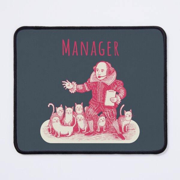 Item preview, Shakespeare Cat Herding Manager – Funny Office Humor T-Shirt designed and sold by theatrefinery.