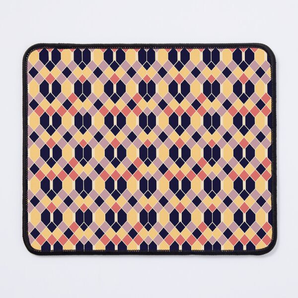 Item preview, Geometric Lattice Pattern – Black, Coral, Gold & Lavender Design designed and sold by ccitypictures.