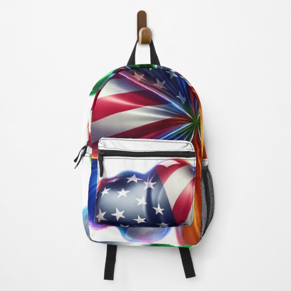 Item preview, Four-Leaf Clover Featuring USA and Ireland Flags Symbolizes Unity and Heritage designed and sold by KanDa-Shop.