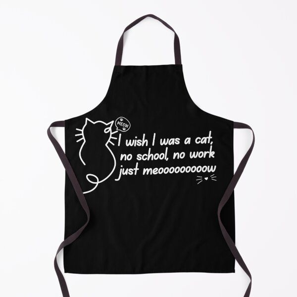 Item preview, I Wish I Was A Cat, No School, No Work, Just Meow Funny Cat Lover designed and sold by thebest-2studio.
