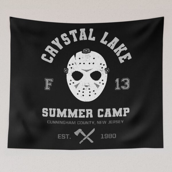 Item preview, Vintage Adventure Halloween Movie Camp Summer Horror designed and sold by ToodlesEerie.