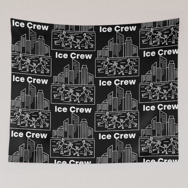 Item preview, Minimalist Family on Ice Beneath Urban Skyline designed and sold by SplashTastic.