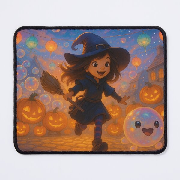Item preview, kawaii witch, happy Halloween party designed and sold by Mauswohn.