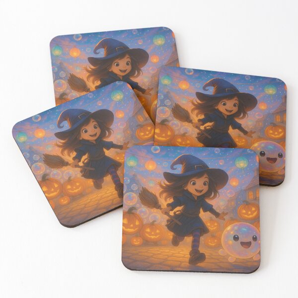 Item preview, kawaii witch, happy Halloween party designed and sold by Mauswohn.