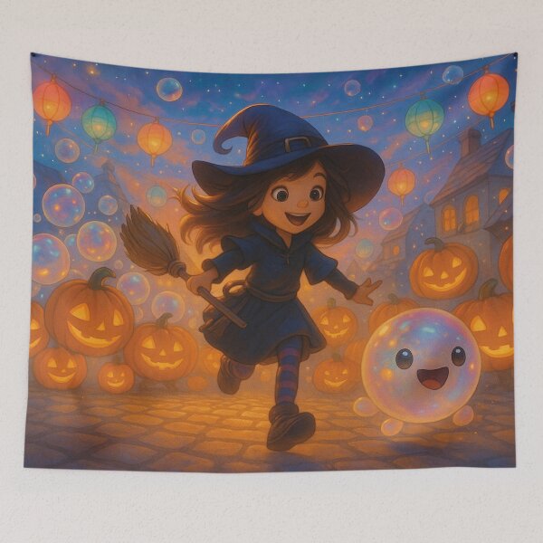 Item preview, kawaii witch, happy Halloween party designed and sold by Mauswohn.