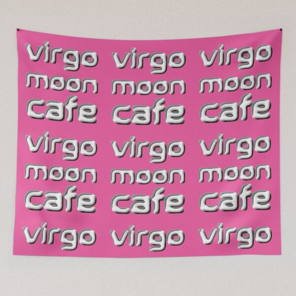 Item preview, Typography of Virgo Moon Cafe with Cream Decoration designed and sold by cremedecolor.