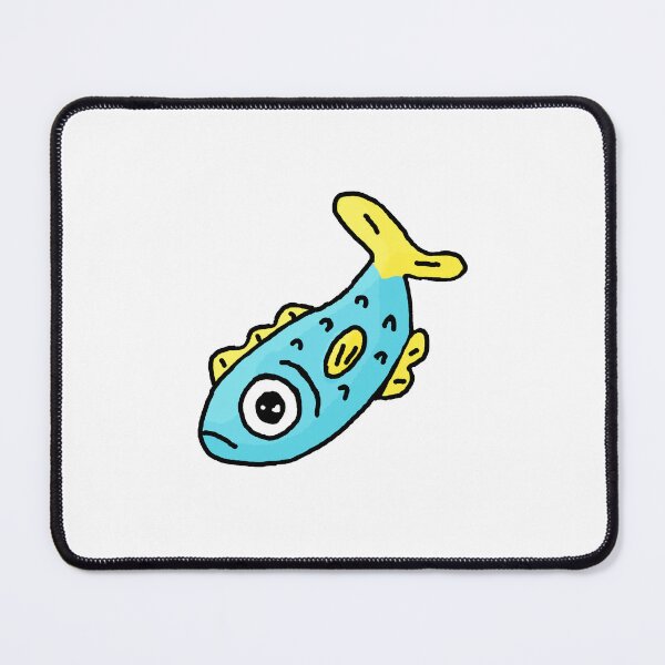 Item preview, Glub Glub gooper Blue yellow fish designed and sold by the-cyan-tiger.