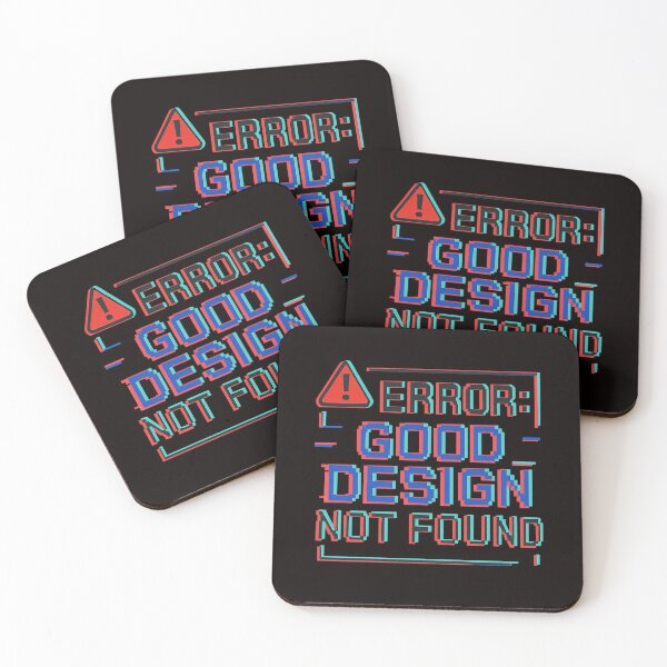 Item preview, Error: Good Design Not Found – Anti-Design Glitch Typography designed and sold by Tadeusz1.