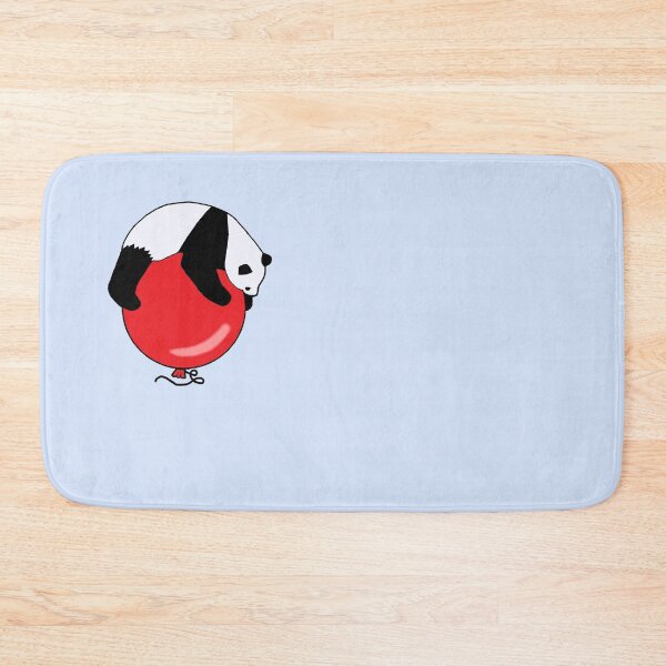 Item preview, Giant Panda Floating Away on a Giant Red Balloon Die Cut designed and sold by JoyousArt4u.