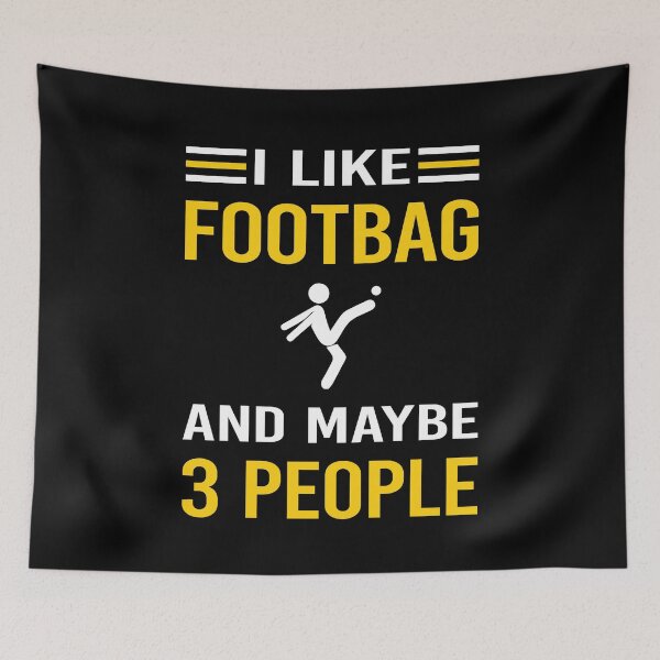 Item preview, I Like 3 People Footbag Hacky Sack Sacker designed and sold by xaviajames9.