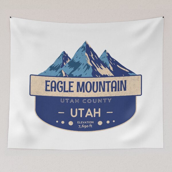 Item preview, Eagle Mountain, Utah County, Utah, Mountain Design designed and sold by Wanderful-roads.