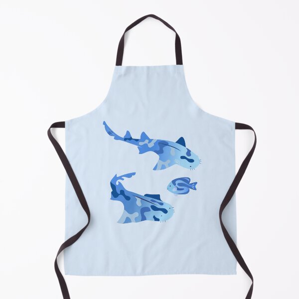Item preview, Wobbegong Sharks – Light Blue designed and sold by typewithjuliette.