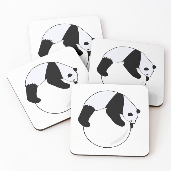 Item preview, Giant Panda Playing on a Giant Snowball Die Cut designed and sold by JoyousArt4u.